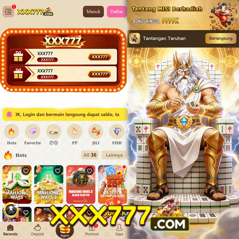 XXX777 Masuk Resmi 2026 Aplikasi